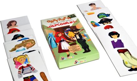 Настільна гра УМНЯШКА 1906 Одягалка Персонажі з багаторазовими наклейками