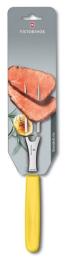 Виделка Victorinox Carving Flat Vx52106.15L8B Yellow З жовтою ручкою (блістер), 15см