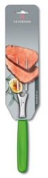 Виделка Victorinox Carving Flat Vx52106.15L4B Green З зеленою ручкою (блістер), 15 см