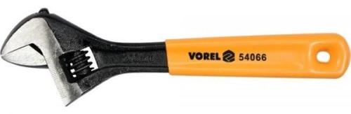 Розвідний ключ Vorel L = 200 мм. з прогумованим руківям 6/60 (54066)