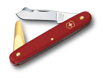 Садовий ніж Victorinox Vx39140 Red 100 мм, 3 функції, нейлон