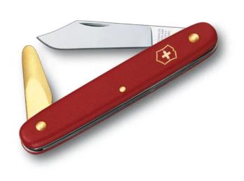 Садовий ніж Victorinox Vx39110 Red 100 мм, 2 функції, нейлон
