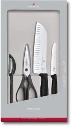 Набір кухонних ножів Victorinox SwissClassic Kitchen Set (6.7133.4G) Black