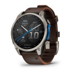 Смарт-годинник Garmin D2 Mach 2 47mm Titanium w. Oxford Brown Leather Band (010-02904-30/31)