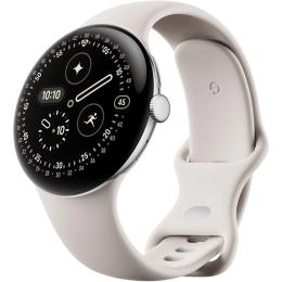 Смарт-годинник Google Pixel Watch 4 45mm Wi-Fi Polished Silver Aluminum case / Porcelain Active Band (JP)