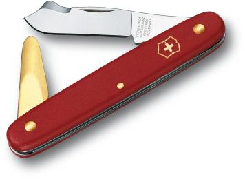 Садовий ніж Victorinox Budding Combi 2 3.9140 Red 100 мм, 3 функ. (блістер)