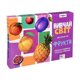 Настільна гра STRATEG Вивчай світ. Фрукти українською мовою (30805)