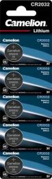 Батарейка Camelion CR 2032 Lithium * 5 (CR2032-BP5)