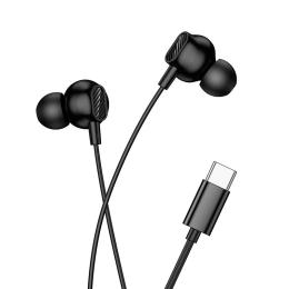 Дротові навушники Hoco M117 Typec Black