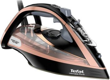 Праска Tefal Ultimate Pure FV9845 Black Pink з парою (Уцінений)