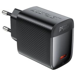 Адаптер живлення для телефона Acefast A112 PD45W GaN single USB-C charger EU Black