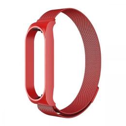 Ремінець для фітнес-браслету PRC Milanese Loop для Xiaomi Mi Band 8 Red