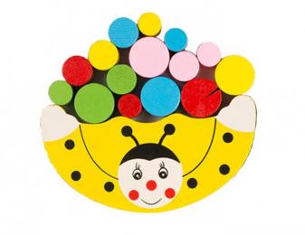 Деревяна іграшка Bambi Божа корівка Yellow (MD 1276-4 137141)