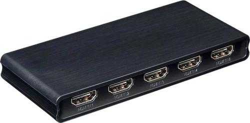 Розгалужувач відеосигналу PowerPlant HDMI 2.0 5х1 з ІЧ-пультом дистанційного керування (HDSW5X1)