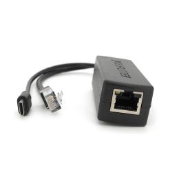 PoE-спліттер Voltronic AOT-0524 48V-5V Black RJ45, Mini-USB (10 / 100Мбіт, Вхід-48V / Вихід 5V 2.4А)