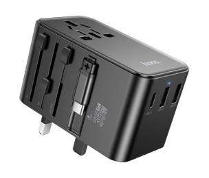 Мережевий перехідник Hoco AC18A Black