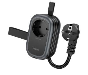 Мережевий фільтр Hoco NS6 Black