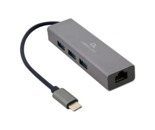 USB-хаб Cablexpert A-CMU3-LAN-01 Gray