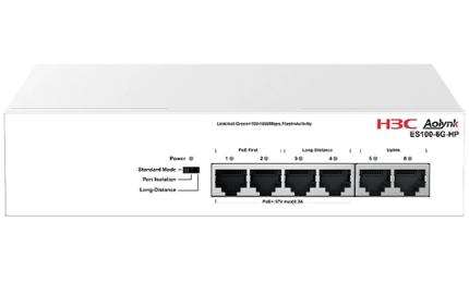 Світч H3C Aolynk ES100-6G-HP Ethernet Switch with 6 * 10/100/1000M BASE-T PoE Ports, AC