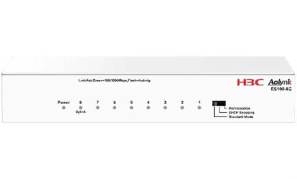 Світч H3C Aolynk ES100-8G Ethernet Switch with 8 * 10/100/1000M BASE-T Ports, DC