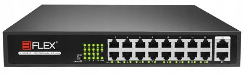 Світч PowerPlant 16x 100Mbps PoE + 2x Gigabit UPLINK