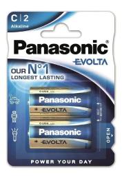 Батарейка Panasonic Evolta лужна C(LR14) блістер, 2 шт. LR14EG/2B