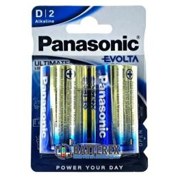 Батарейка Panasonic Evolta лужна D(LR20) блістер, 2 шт. LR20EG/2B