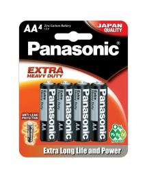 Батарейка Panasonic Extra Heavy Duty вугільно-цинкова AA (R6) блістер, 4 шт. R6NPT/4B