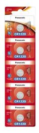 Батарейка Panasonic літієва CR1220 блістер, 5 шт. CR-1220/5BE