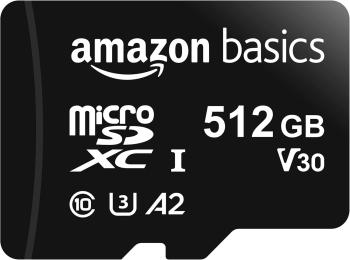 Карта памяті Amazon Basics microSDXC 100 Mbit/s A2 U3 512GB (ABMSDXC-100A2U3-512GB)