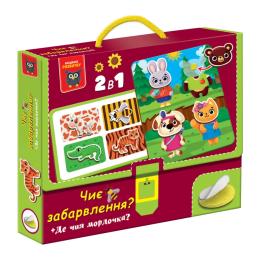 Настільна гра Vladi Toys VT1310-06 Чиє забарвлення? Де чия мордочка?