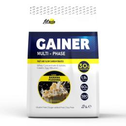 Гейнер FitWin Gainer Multi-Phase (1,5 kg, banana pudding) (23339-04)