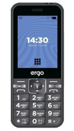 Кнопковий телефон Ergo E281 Black Dual Sim