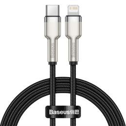 Дата-кабель Baseus Cafule USB Type C (тато)  -  Lightning (тато) 1m Black (CATLJK-A01)