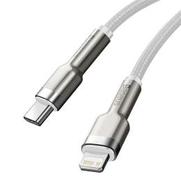 Дата-кабель Baseus Cafule 2m USB Type C(тато) - Lightning(тато) White