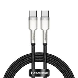 Дата-кабель Baseus Cafule 1m USB Type C(тато) - USB Type C(тато) Black
