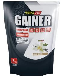 Гейнер Power Pro Gainer + Amino + BCAA (2 kg, ваніль) (22438-03)