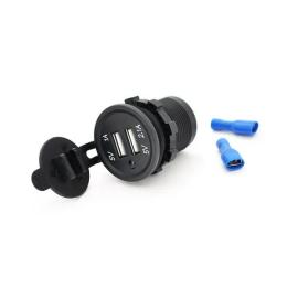 Автомобільний адаптер для телефона Proinstal KWG-Р15-S Black (12-24V, 2x USB, 5V Box )