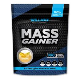 Гейнер Willmax Mass Gainer (2 kg, банан) (10566-08)