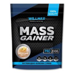 Гейнер Willmax Mass Gainer (2 kg, персиковий-йогурт) (10566-12)