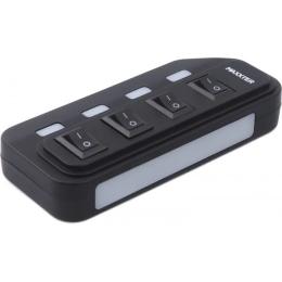 USB-хаб Maxxter HU2A-4P-AC-02 Black 4-ports USB2.0