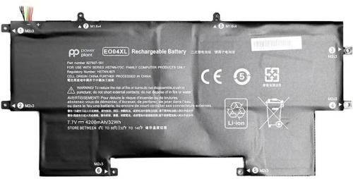 Акумулятор до ноутбука PowerPlant NB461684 HP EliteBook Folio G1 EO04XL 7.7V 4200mAh
