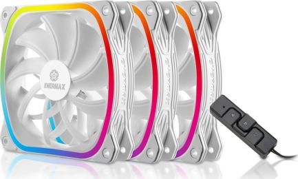Вентилятор для ПК Enermax SQUA RGB 3x 120 mm White (3 PACK) (UCSQARGB12P-W-BP3)