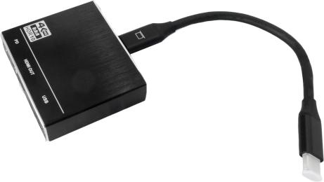 Перехідник Extradigital KBH1802 USB Type C (тато) - HDMI/USB-A/USB Type C (мама)