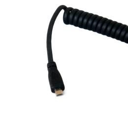 Відео-кабель Extradigital KBH1811 HDMI(тато)  microHDMI(тато), 1,2m спіраль