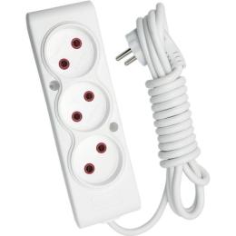 Мережевий фільтр TECCO 3м 3 поста White (8681277842528)