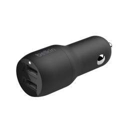 Автомобільний зарядний пристрій для телефона Belkin CCD001BT1MBK Black (Car Charger 24W Dual USB-A, USB-A - Lightning, 1m,)