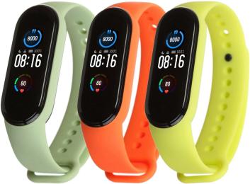 Набір ремінців для фітнес-браслета ArmorStandart для Xiaomi Mi Band 6/5 Neon Check (ARM57626)