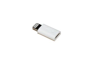 Перехідник Sumdex ADP-1001WT microUSB (мама)  -  Lightning (тато) White