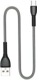 Дата-кабель ColorWay CW-CBUC041-GR 1m USB (тато) - USB Type C (тато) Gray